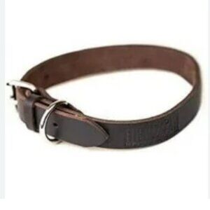 Dog Collar: Dark Mahogany Suede Collar, XXS